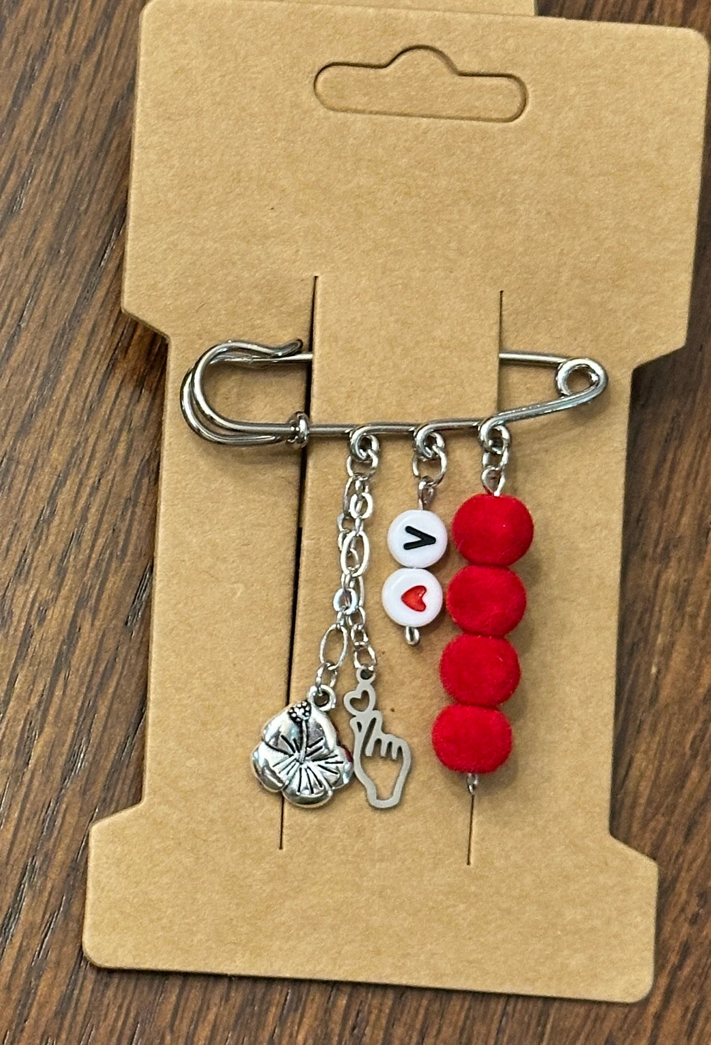 V Brooch – BTS Inspired Handcrafted Brooch